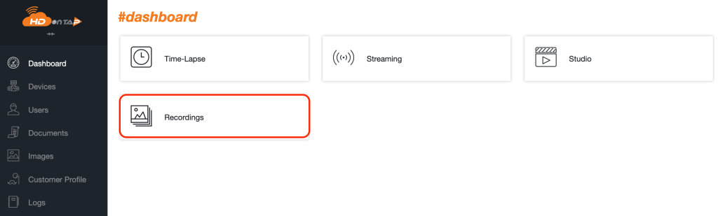 HDOnTap Portal Dashboard